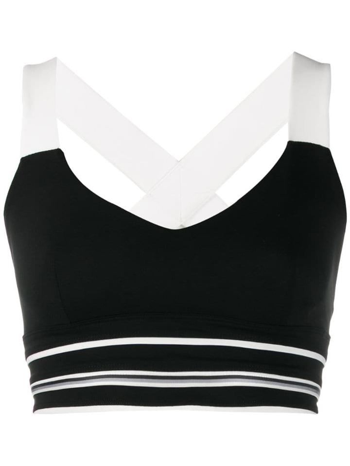 No Ka' Oi Contrast Bra Top - Black