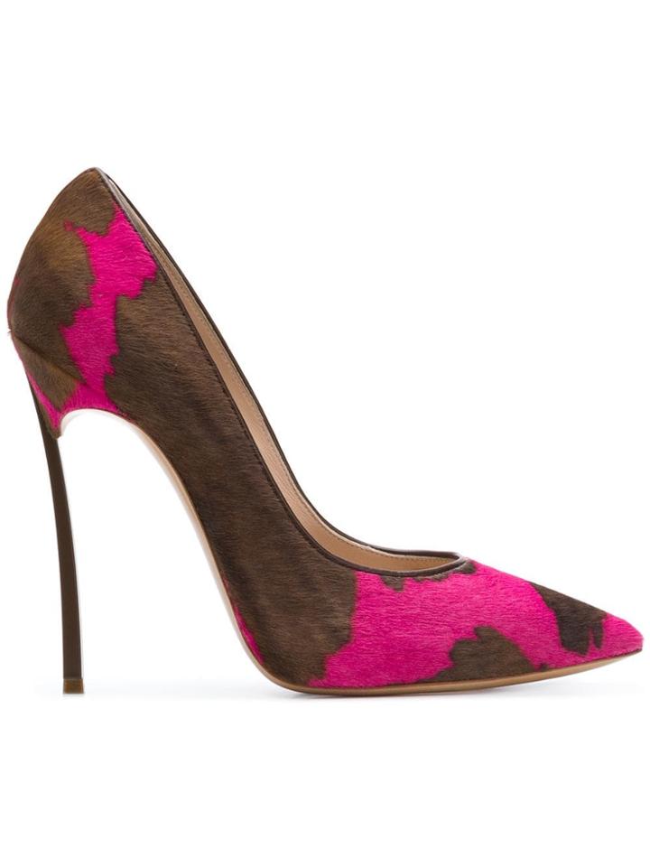 Casadei Blade Pointed Pumps - Brown