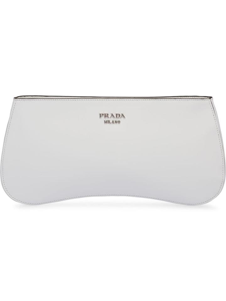 Prada Sidonie Leather Shoulder Bag - White