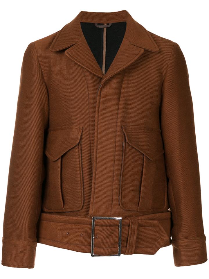 Maison Mihara Yasuhiro Belted Jacket - Brown
