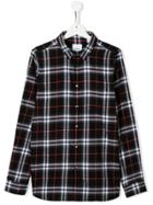 Burberry Kids Teen Vintage Check Flannel Shirt - Black