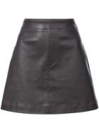 Helmut Lang Mini A-line Skirt - Brown