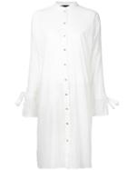 Kitx - Square Shirt Dress - Women - Cotton - L, White, Cotton