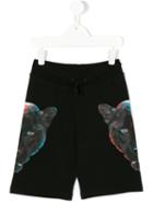 Marcelo Burlon County Of Milan Kids - Rufo Shorts - Kids - Cotton/polyester - 8 Yrs, Black