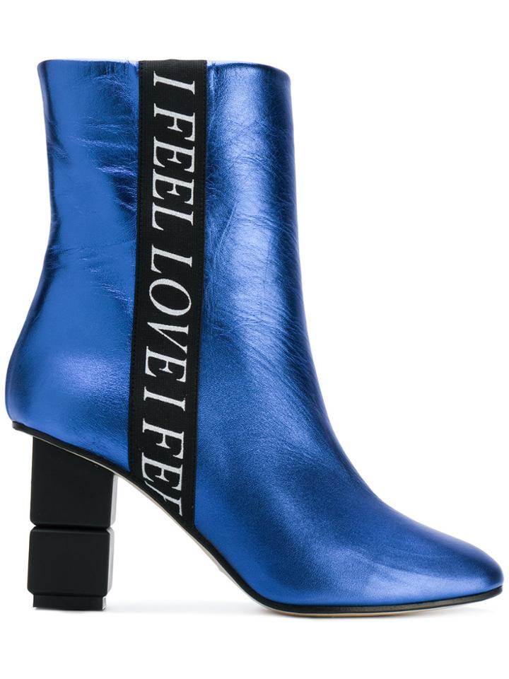 Marc Ellis I Feel Love Ankle Boots - Blue