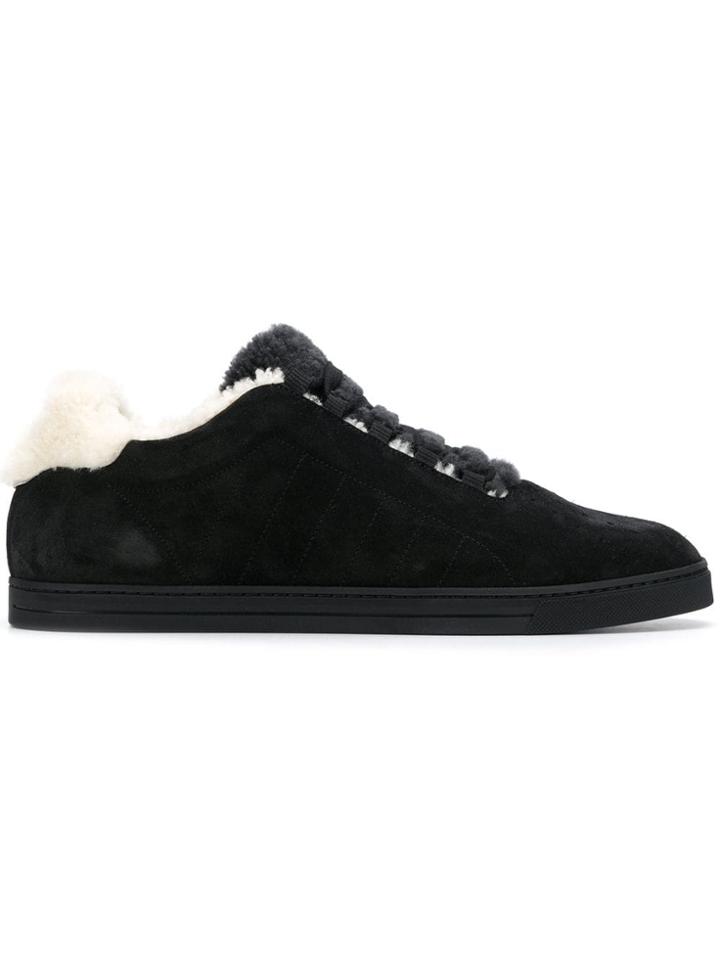 Fendi Lace Fastened Sneakers - Black