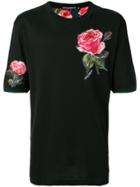 Dolce & Gabbana Rose Patch T-shirt - Black