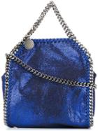 Stella Mccartney Tiny 'falabella Shaggy Deer' Tote, Women's, Blue