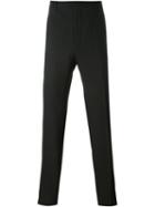 Lanvin Straight Leg Trousers, Men's, Size: 52, Black, Silk/viscose/wool