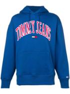 Tommy Jeans Contrast Logo Hoodie - Blue
