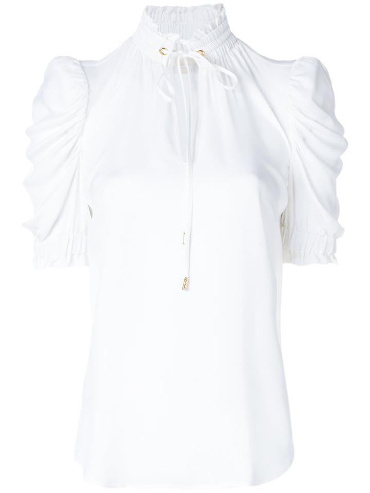 Michael Michael Kors Tie Neck Blouse - White