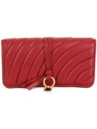 Chloé Alphabet Quilted Wallet - Red