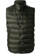 Moncler 'drancy' Padded Gilet, Men's, Size: 2, Green, Polyamide/feather Down