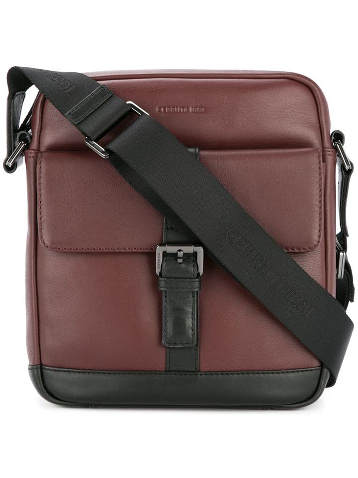 Cerruti 1881 Buckled Messenger Bag - Red