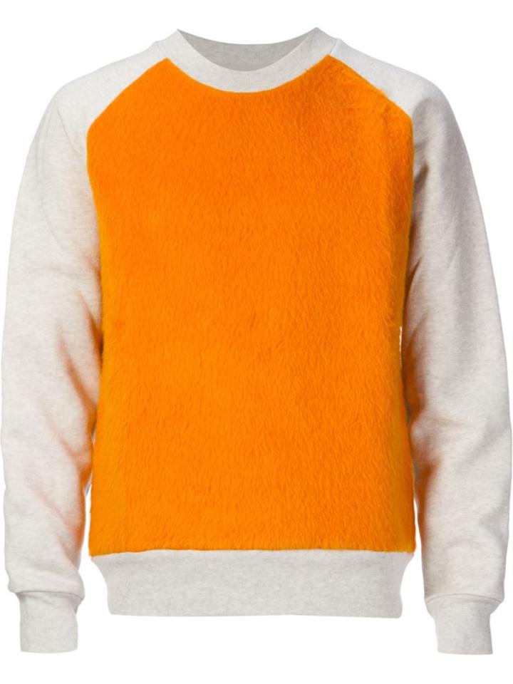 Ami Alexandre Mattiussi Panelled Sweatshirt, Men's, Size: Xs, Cotton/alpaca/wool