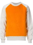 Ami Alexandre Mattiussi Panelled Sweatshirt, Men's, Size: Xs, Cotton/alpaca/wool