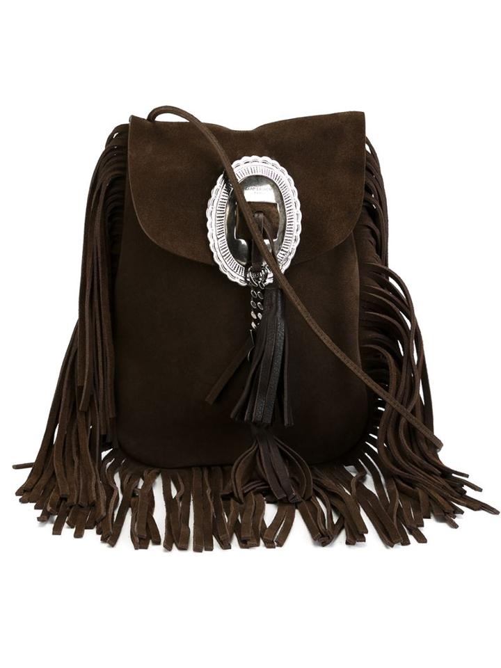 Saint Laurent 'anita' Shoulder Bag, Women's, Brown