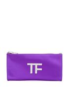 Tom Ford Tf Logo Clutch Bag - Purple