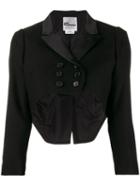 Comme Des Garçons Noir Kei Ninomiya Double Breasted Cropped Jacket -
