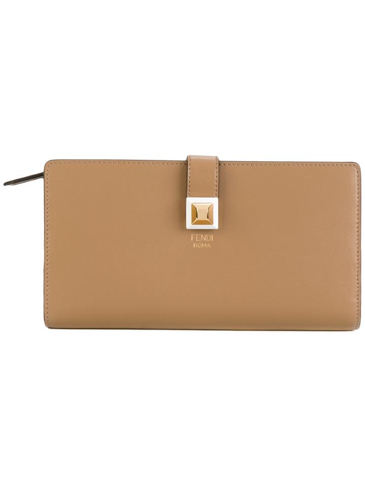 Fendi Continental Wallet - Nude & Neutrals