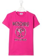 Moschino Kids Teen Scribble Print T-shirt - Pink