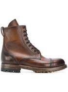 Silvano Sassetti Aged Effect Boots - Brown