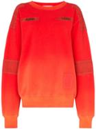 Ambush Bleach Patchwork Sweatshirt - Orange