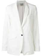 Forte Forte Classic Blazer, Women's, Size: Ii, White, Cotton/linen/flax