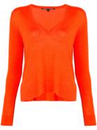 Proenza Schouler Classic Fitted Sweater - Yellow & Orange