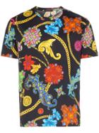 Versace Jewel Print Cotton T-shirt - A72w Black