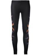 Marcelo Burlon County Of Milan - 'milie' Leggings - Women - Polyester/spandex/elastane - S, Black, Polyester/spandex/elastane