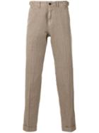Boglioli - Tapered Tailored Trousers - Men - Cotton/linen/flax - 31, Nude/neutrals, Cotton/linen/flax