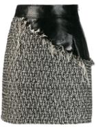 Almaz Contrast Tweed Mini Skirt - Grey