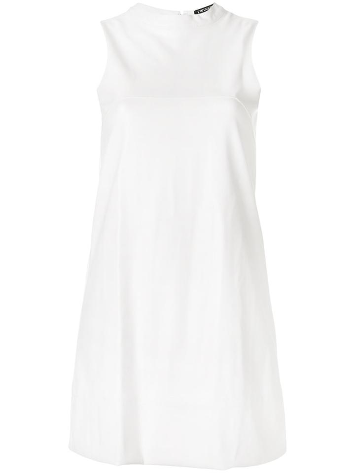 Twin-set Sleeveless Shift Dress - White