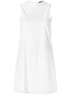 Twin-set Sleeveless Shift Dress - White
