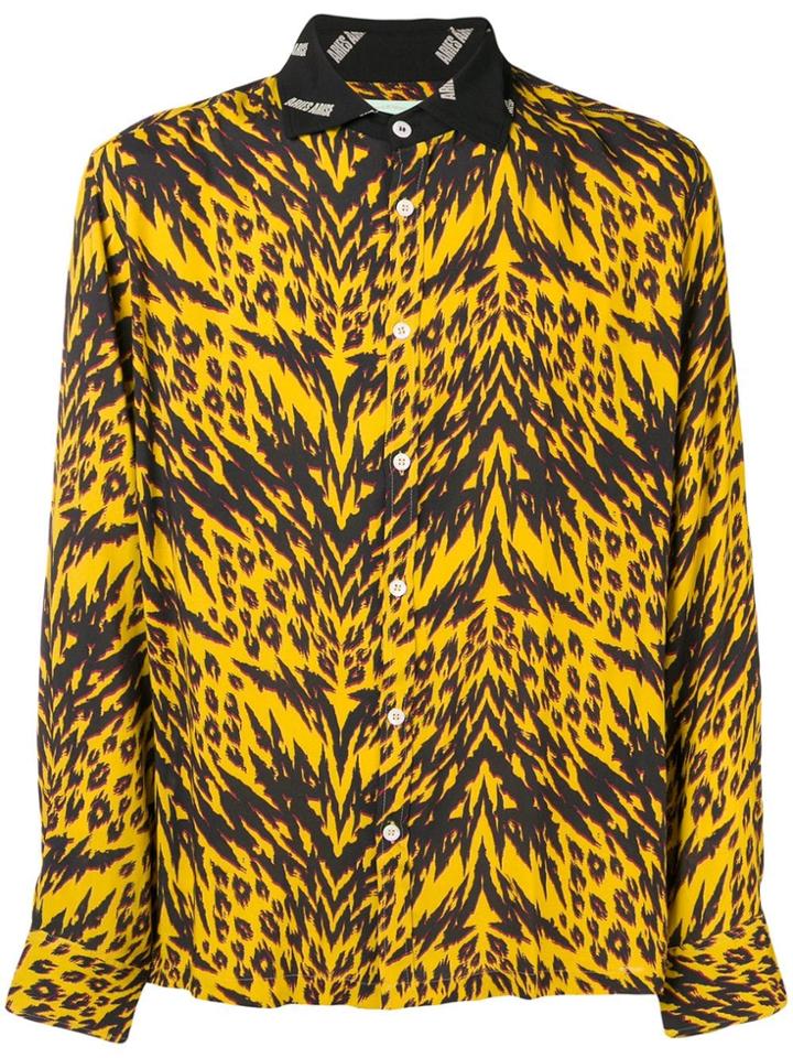 Aries Patterned Classic Shirt - Yellow & Orange