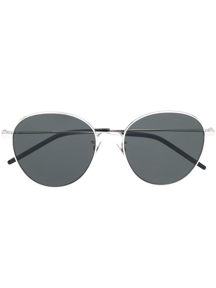 Saint Laurent Eyewear Round Shape Sunglasses - Silver