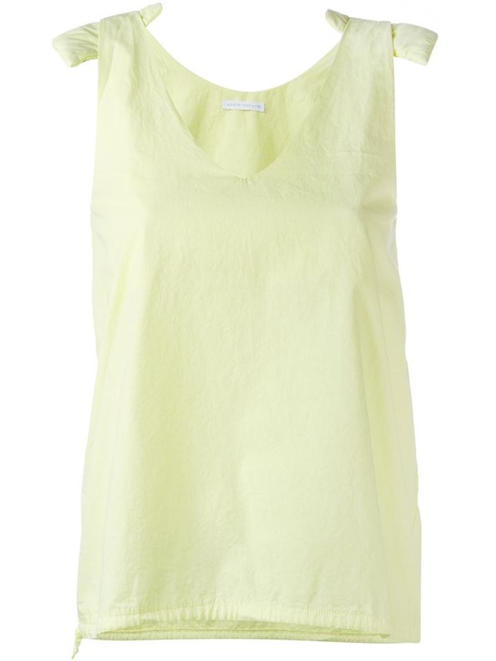 Société Anonyme Shoulder Pad Tank, Women's, Size: 2, Yellow/orange, Cotton