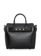 Burberry The Small Monogram Leather Triple Stud Belt Bag - Black