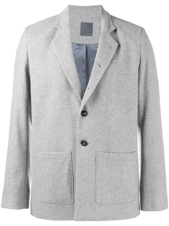 Lot78 Single Breasted Blazer - Grey