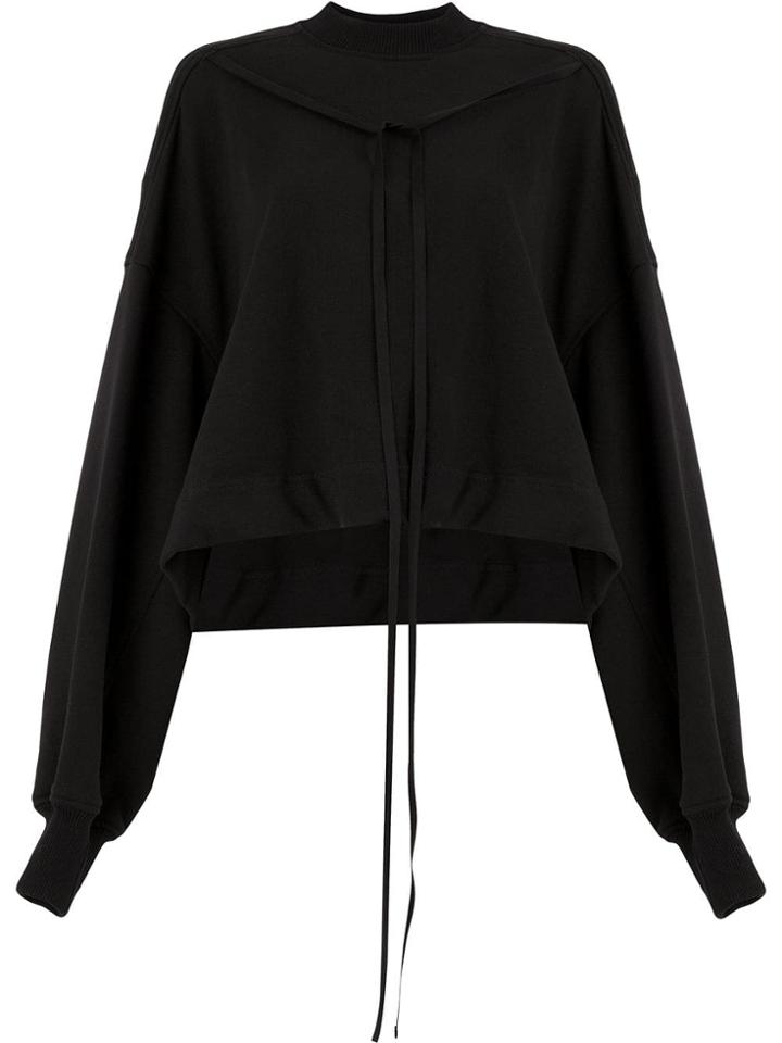 Vera Wang Tie Front Jumper - Black
