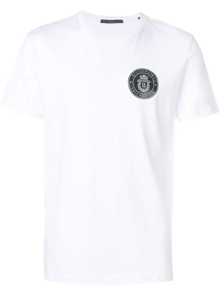 Billionaire Logo Print T-shirt - White