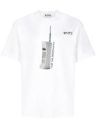 M1992 Phone Print T-shirt - White