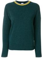 Paul Smith Contrast Neckline Knitted Sweater - Green