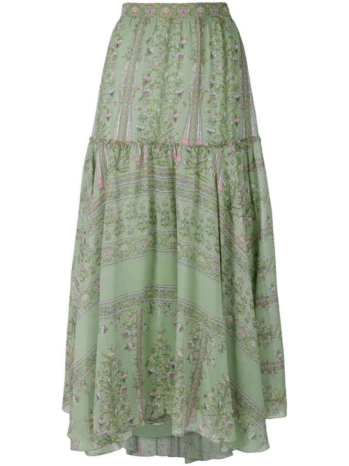 Giambattista Valli Printed Maxi Skirt - Green