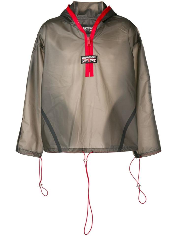 Represent Drawstring Hem Hoodie - Grey