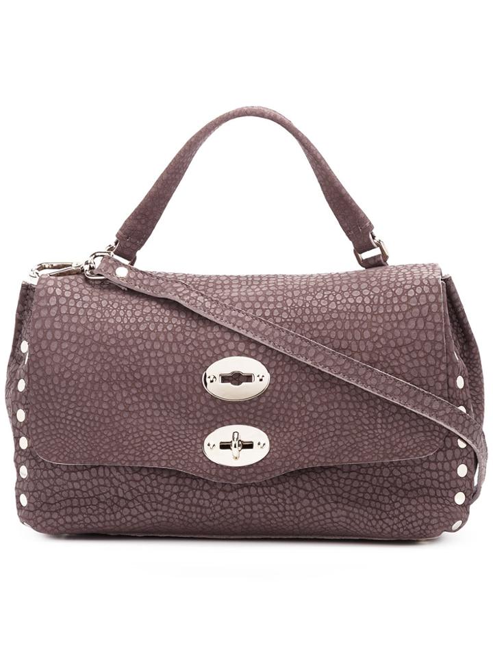 Zanellato Logo Tote Bag - Pink & Purple