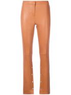 Loewe Skinny-fit Biker Leggings - Brown