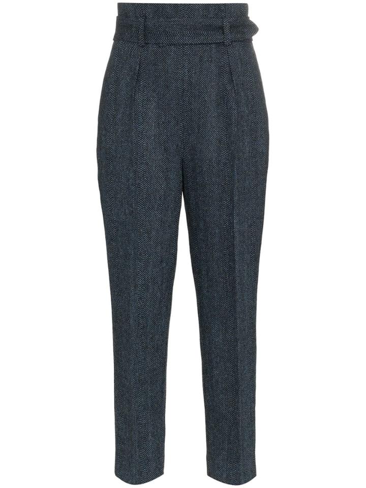 Erdem Nelle Wool Trousers - Blue