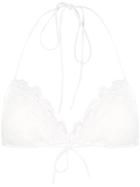 Ermanno Scervino Embroidered Bikini Top - 10602 White
